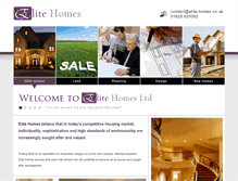 Tablet Screenshot of elite-homes.co.uk